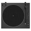 victrola automatic turntable black Top view of modern black turntable
