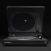 victrola automatic turntable black Black turntable with clear lid and logo