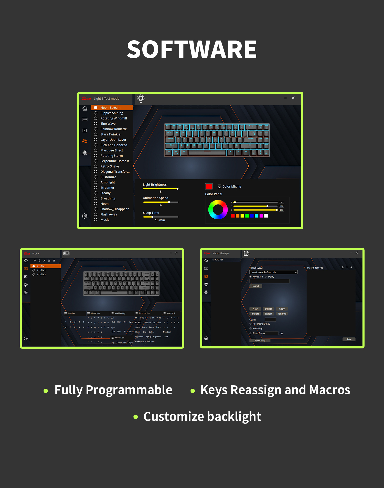 KZZI K75 PRO RGB Wireless Gasket Mechanical Keyboard - Image 13