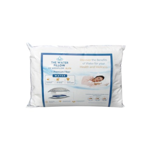 Water pillow packaging for comfort and wellness.