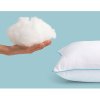 mediflow elite premium fiber water pillow 50 x 70 cm Fluffy cloud-like pillow with hand holding filling.