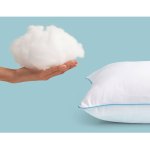 mediflow elite premium fiber water pillow 50 x 70 cm Fluffy cloud-like pillow with hand holding filling.