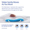 mediflow elite premium fiber memory foam water pillow 44 x 66 cm Waterbase pillow adjusts to head movements for comfort.