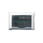 Cooling gel memory foam water pillow packaging.