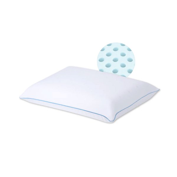 mediflow elite premium fiber cooling gel memory foam water pillow 44 x 66 cm Cooling gel foam pillow with breathable holes
