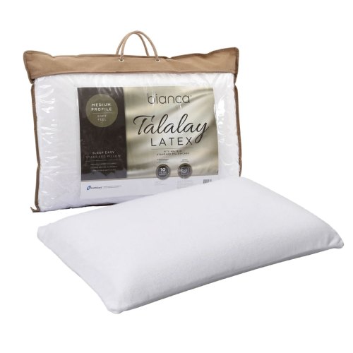 Talalay latex pillow with packaging.