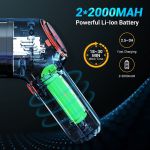Powerful 2000mAh Li-Ion battery and fast charging.