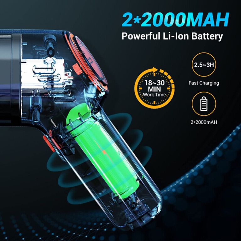 Powerful 2000mAh Li-Ion battery and fast charging.