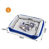 vaka navy dog bed pet cat calming floor mat sleeping cave washable extra large 29701 vaka navy dog bed pet cat calming floor mat sleeping cave washable extra large 29701