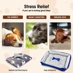 vaka navy dog bed pet cat calming floor mat sleeping cave washable extra large 29701 vaka navy dog bed pet cat calming floor mat sleeping cave washable extra large 29701