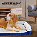 vaka navy dog bed pet cat calming floor mat sleeping cave washable extra large 29703 vaka navy dog bed pet cat calming floor mat sleeping cave washable extra large 29703