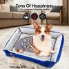 vaka navy dog bed pet cat calming floor mat sleeping cave washable extra large 29703 vaka navy dog bed pet cat calming floor mat sleeping cave washable extra large 29703
