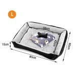 vaka navy dog bed pet cat calming floor mat sleeping cave washable extra large 29704 vaka navy dog bed pet cat calming floor mat sleeping cave washable extra large 29704