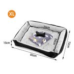 vaka navy dog bed pet cat calming floor mat sleeping cave washable extra large 29705 vaka navy dog bed pet cat calming floor mat sleeping cave washable extra large 29705