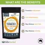 pure organic 95% curcumin powder (60g/1 month supply) 1500mg of turmeric extract buffered with black pepper Turmeric powder benefits: antioxidant, anti-inflammatory, joint relief.