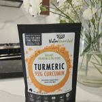 pure organic 95% curcumin powder (60g/1 month supply) 1500mg of turmeric extract buffered with black pepper NutraNourished turmeric powder, 95% curcumin, dietary supplement.