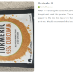 pure organic 95% curcumin powder (60g/1 month supply) 1500mg of turmeric extract buffered with black pepper Organic turmeric curcumin powder, 95% purity