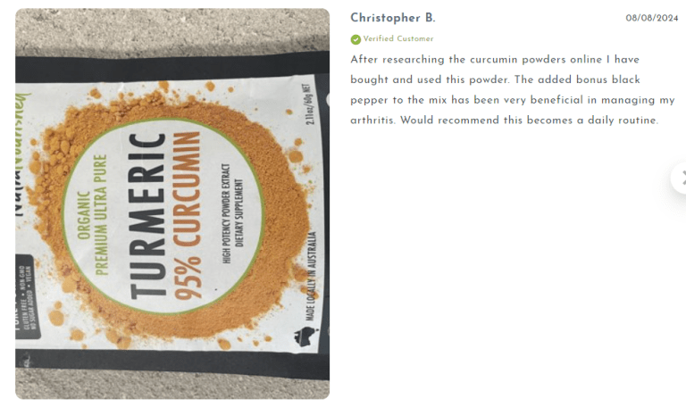 pure organic 95% curcumin powder (60g/1 month supply) 1500mg of turmeric extract buffered with black pepper Organic turmeric curcumin powder, 95% purity