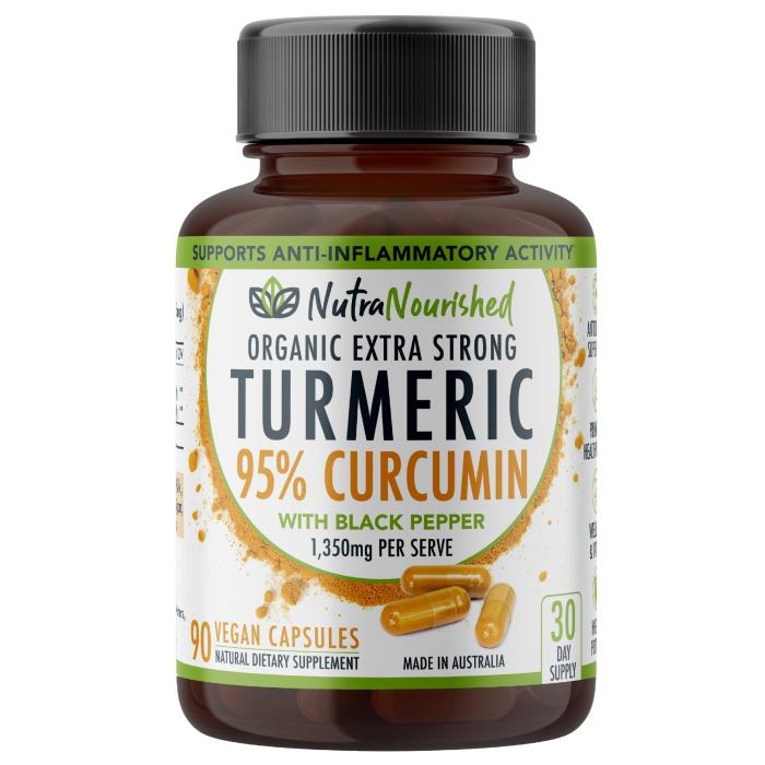 full body support bundle with essential supplements Nutra Nourished turmeric curcumin capsules bottle.