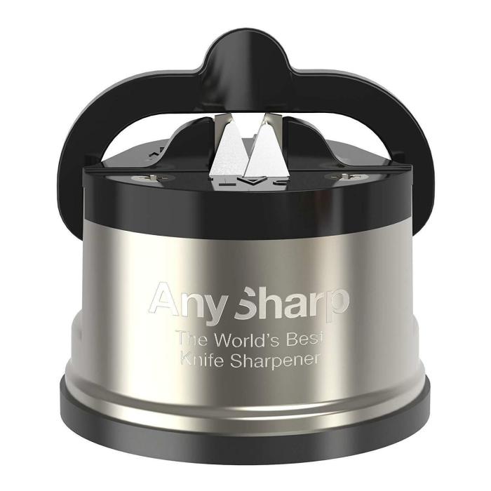 any sharp pro worlds best knife sharpener for knives blades scissors AnySharp Pro Knife Sharpener with Suction Grip Cup