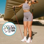 19pc resistance exercise fitness bands tubes kit yoga set 19pc resistance exercise fitness bands tubes kit yoga set