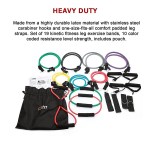 19pc resistance exercise fitness bands tubes kit yoga set 19pc resistance exercise fitness bands tubes kit yoga set