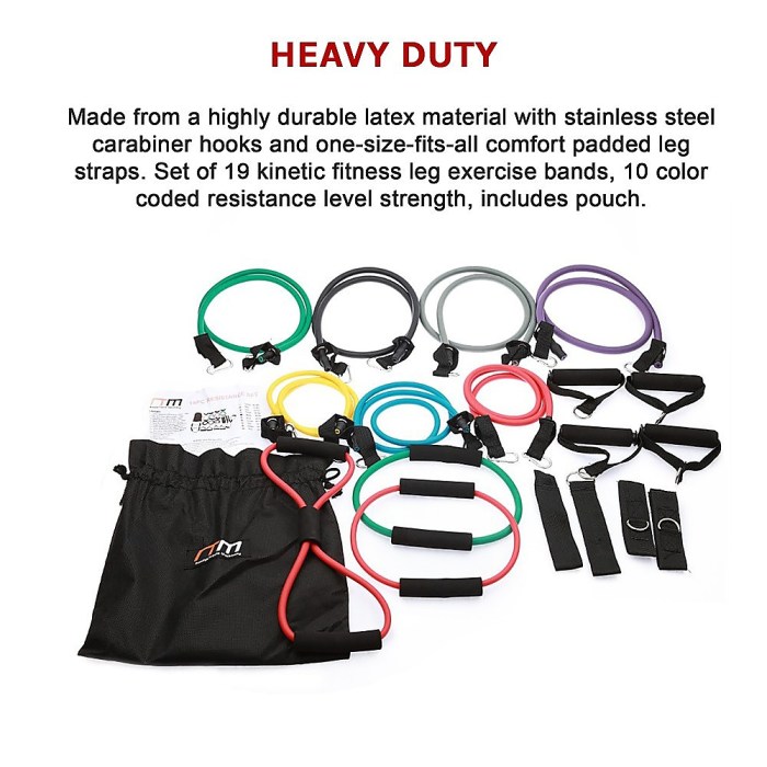 19pc resistance exercise fitness bands tubes kit yoga set 19pc resistance exercise fitness bands tubes kit yoga set