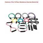19pc resistance exercise fitness bands tubes kit yoga set 19pc resistance exercise fitness bands tubes kit yoga set