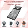 massage acupressure yoga mat with pillow sit mats cut pain stress soreness massage acupressure yoga mat with pillow sit mats cut pain stress soreness