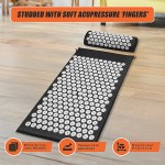 massage acupressure yoga mat with pillow sit mats cut pain stress soreness massage acupressure yoga mat with pillow sit mats cut pain stress soreness