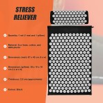 massage acupressure yoga mat with pillow sit mats cut pain stress soreness massage acupressure yoga mat with pillow sit mats cut pain stress soreness