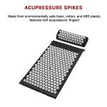massage acupressure yoga mat with pillow sit mats cut pain stress soreness massage acupressure yoga mat with pillow sit mats cut pain stress soreness