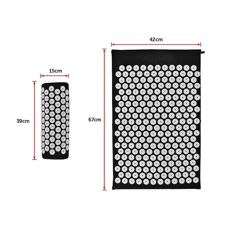 massage acupressure yoga mat with pillow sit mats cut pain stress soreness massage acupressure yoga mat with pillow sit mats cut pain stress soreness