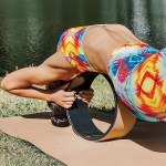 yoga pilates wheel cork circle prop back chest hips abdomen stretch roller