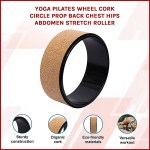 yoga pilates wheel cork circle prop back chest hips abdomen stretch roller