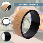 yoga pilates wheel cork circle prop back chest hips abdomen stretch roller