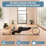 yoga pilates wheel cork circle prop back chest hips abdomen stretch roller