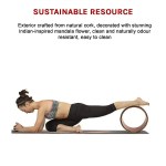 yoga pilates wheel cork circle prop back chest hips abdomen stretch roller