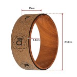 yoga pilates wheel cork circle prop back chest hips abdomen stretch roller