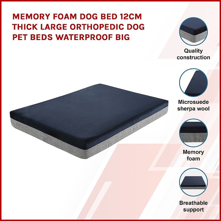 memory foam dog bed 12cm thick large orthopedic dog pet beds waterproof big memory foam dog bed 12cm thick large orthopedic dog pet beds waterproof big