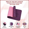 8mm tpe yoga mat exercise fitness gym pilates non slip dual layer 8mm tpe yoga mat exercise fitness gym pilates non slip dual layer
