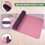 8mm tpe yoga mat exercise fitness gym pilates non slip dual layer 8mm tpe yoga mat exercise fitness gym pilates non slip dual layer