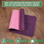 8mm tpe yoga mat exercise fitness gym pilates non slip dual layer 8mm tpe yoga mat exercise fitness gym pilates non slip dual layer