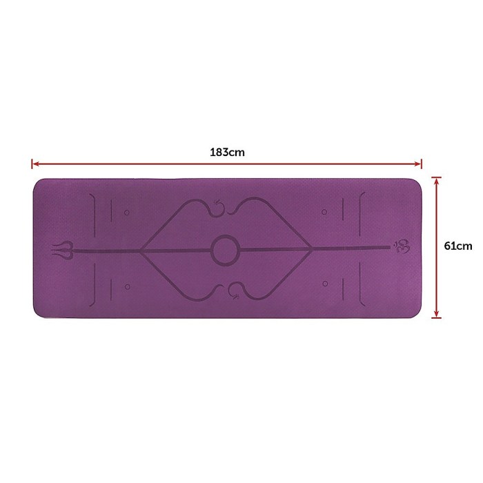 8mm tpe yoga mat exercise fitness gym pilates non slip dual layer 8mm tpe yoga mat exercise fitness gym pilates non slip dual layer