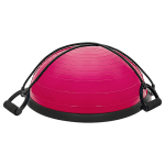 yoga balance trainer exercise ball for arm, leg, core workout with pump, 2 resistance bands