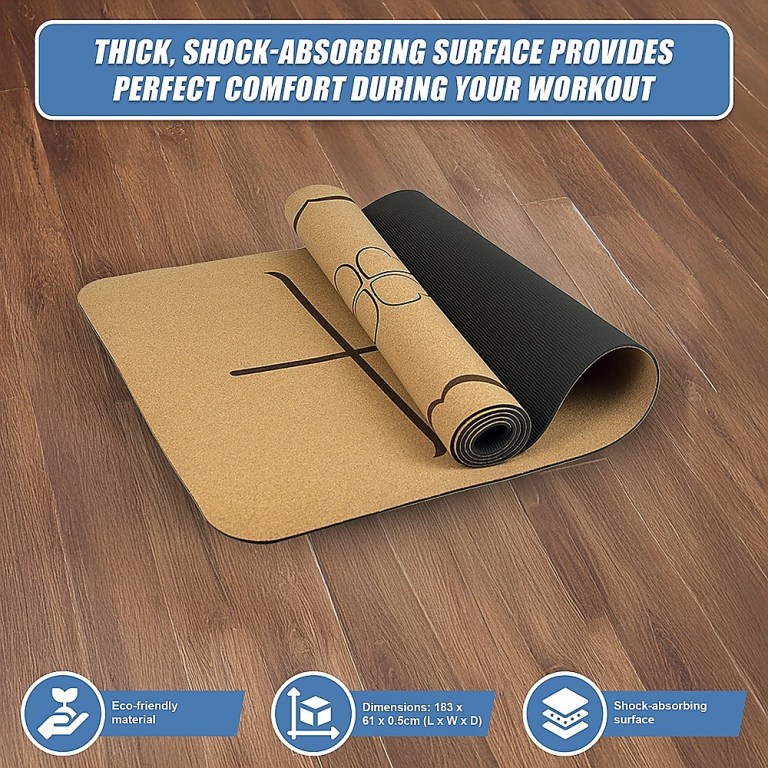 natural cork tpe yoga mat sports eco friendly exercise fitness gym pilates natural cork tpe yoga mat sports eco friendly exercise fitness gym pilates