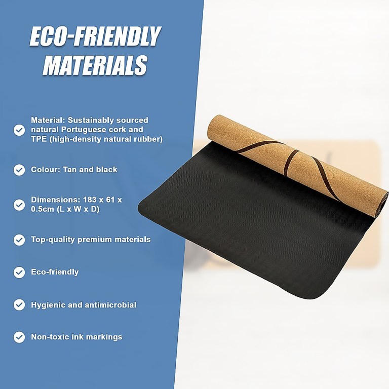 natural cork tpe yoga mat sports eco friendly exercise fitness gym pilates natural cork tpe yoga mat sports eco friendly exercise fitness gym pilates