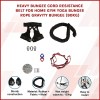 heavy bungee cord resistance belt for home gym yoga bungee rope gravity bungee (90kg) heavy bungee cord resistance belt for home gym yoga bungee rope gravity bungee (90kg)