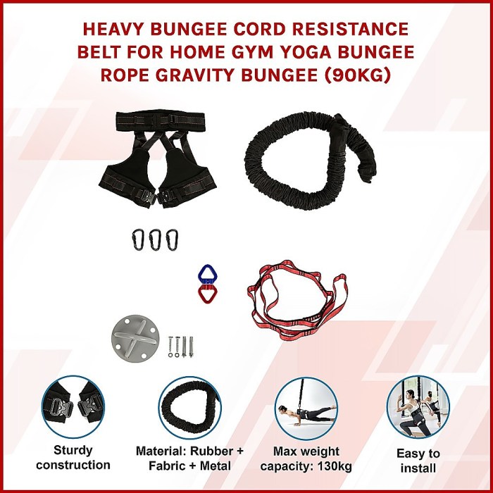 heavy bungee cord resistance belt for home gym yoga bungee rope gravity bungee (90kg) heavy bungee cord resistance belt for home gym yoga bungee rope gravity bungee (90kg)