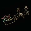 Christmas lights depicting sleigh with reindeer